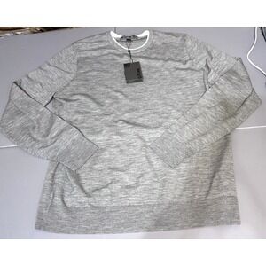 G/FORE Mens XL Merino Wool Blend Crewneck Sweater Gray Heather New $325 Golf